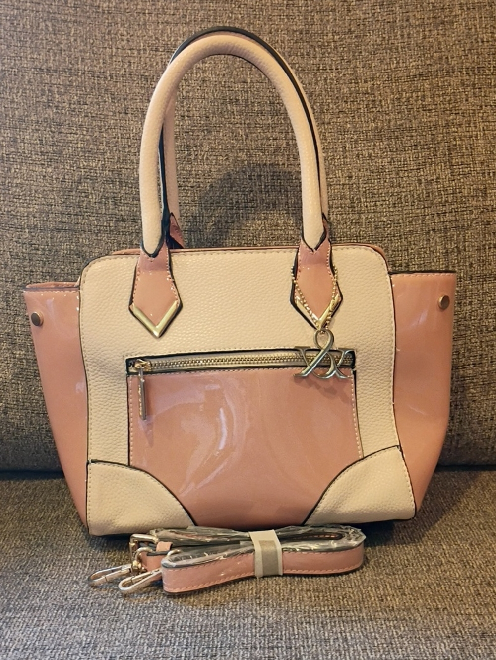 Hue & Ash Faux Leather Handbag